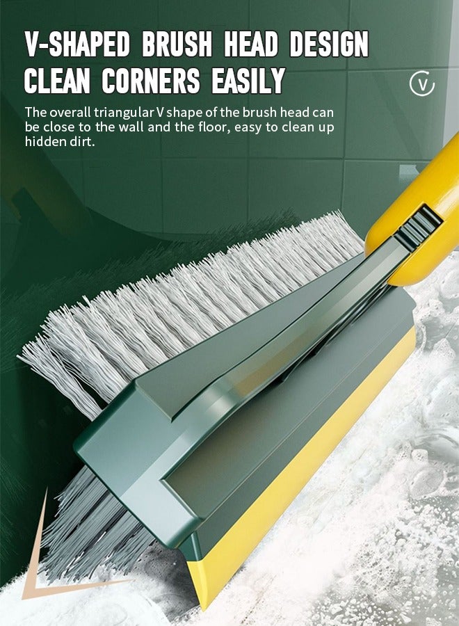 3 in 1 Broom, Multifunctional Floor Brush, Long Handle V-shaped Brush Head, Suitable for Cleaning Dead Corners and Cracks - Image 3