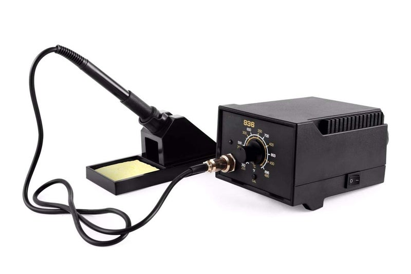 SCHOFIC 936 Rework Soldering Station Set with Soldering Iron Handle, Iron Holder, High Temperature Resistant Sponge, Manual, and Power Plug - Image 4