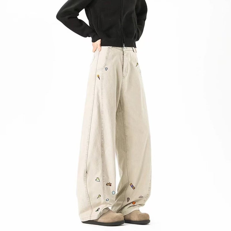Unisex Classic Denim Jeans Loose Fit Daily Outdoor Wear - Image 4