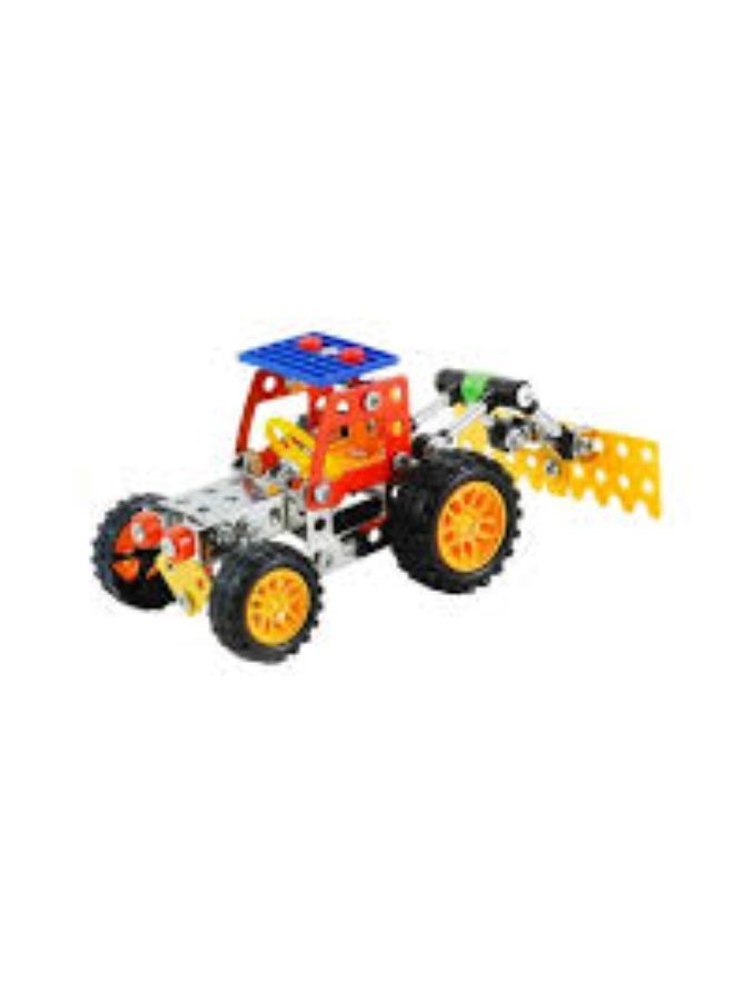 Dreamzon Metal Construction Tractor Building Set – 132 Pieces DIY Assembly Puzzle Toy for Kids & Adults | Metal & Plastic Model Kit | AK6643 - Image 2
