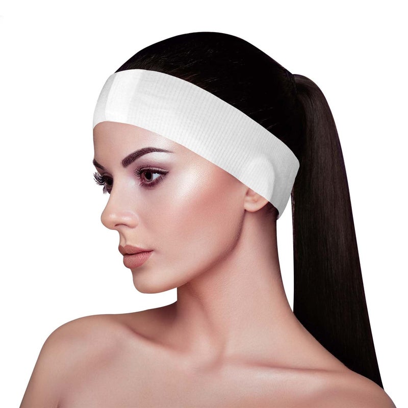 Appearus APPEARUS 100 Ct. Disposable Spa Facial Headbands with Convenient Closure 