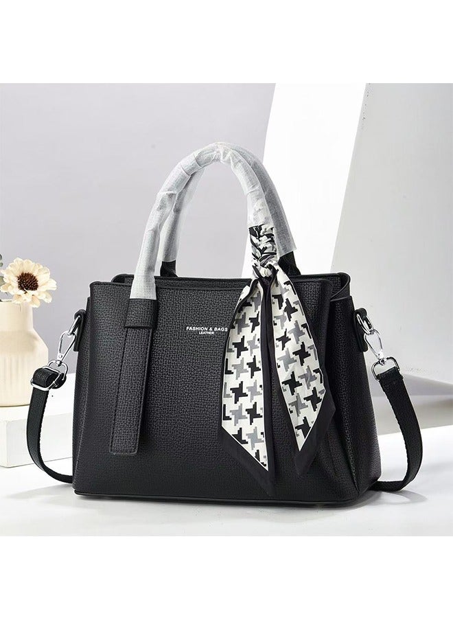 JCB CHIC حقيبة كتف بحمالة أزياء جديدة على شكل حقيبة كتف من جلد البولي يوريثان من جلد البولي يوريثان الأنيق الأنيق الأنيق ، حقيبة ركاب جديدة رائعة عالية الجودة رائجة البيع ذات تصميم جديد لحقائب الركاب (531 أسود) - Image 1