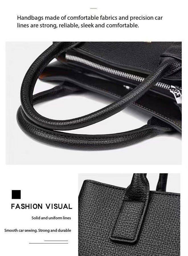 JCB CHIC حقيبة كتف بحمالة أزياء جديدة على شكل حقيبة كتف من جلد البولي يوريثان من جلد البولي يوريثان الأنيق الأنيق الأنيق ، حقيبة ركاب جديدة رائعة عالية الجودة رائجة البيع ذات تصميم جديد لحقائب الركاب (531 أسود) - Image 4