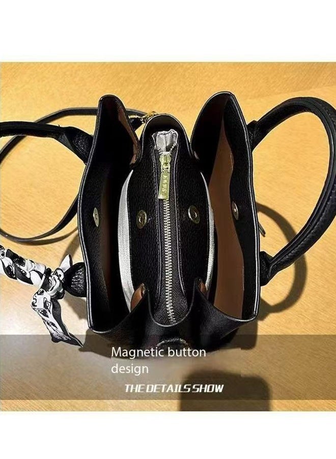 JCB CHIC حقيبة كتف بحمالة أزياء جديدة على شكل حقيبة كتف من جلد البولي يوريثان من جلد البولي يوريثان الأنيق الأنيق الأنيق ، حقيبة ركاب جديدة رائعة عالية الجودة رائجة البيع ذات تصميم جديد لحقائب الركاب (531 أسود) - Image 3