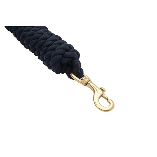 Weaver Equine 58 x 10 Cotton Lead Ropes for Horses Line with Brass Snap Buckle Soft Comfortable Horse Lead Ropes for Training and Lunging - Image 3