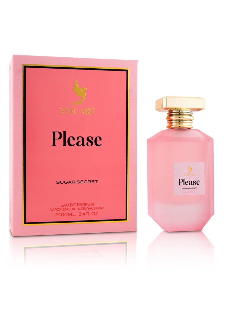 VOLARE Please Sugar Secret Eau De Parfum for women ( Inspired by Tease Sugar Fleur ) -100ml  - Image 2