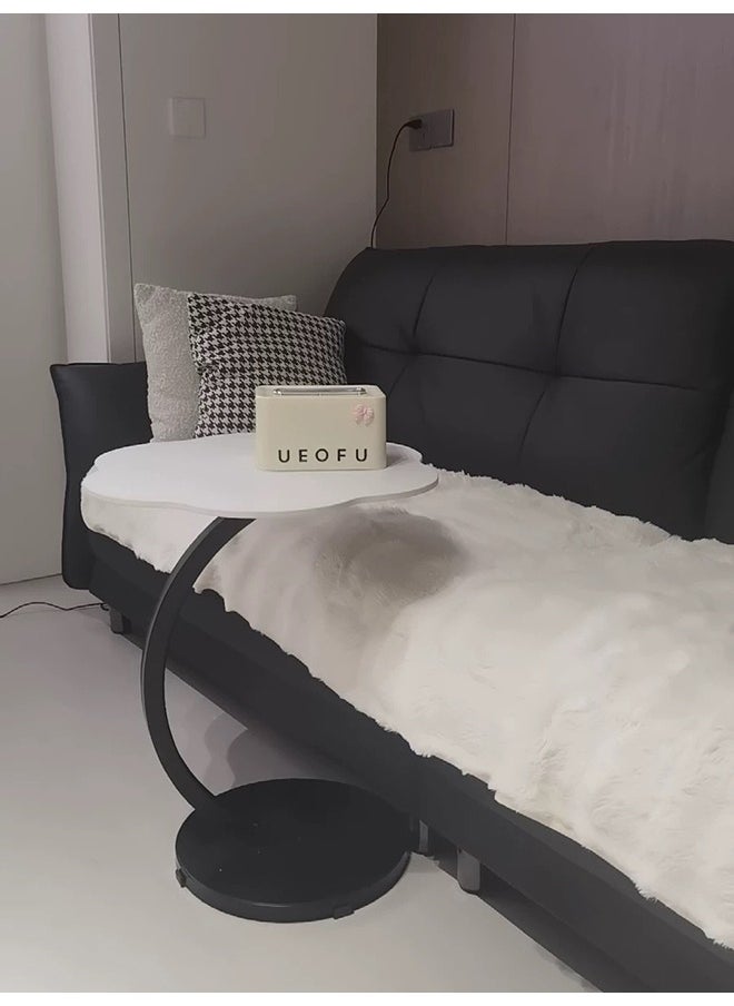 XiuWoo - Sturdy Cloud Flower Shaped C-Shaped Coffee Table Sofa Side Table End Table For Living Room Bedroom - Image 1