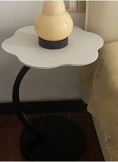 XiuWoo Sturdy Cloud Flower Shaped C-Shaped Coffee Table Sofa Side Table End Table For Living Room Bedroom  - Image 3