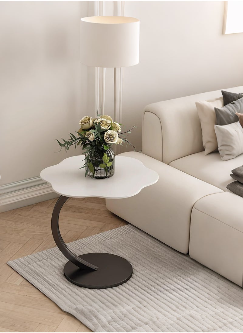 XiuWoo - Sturdy Cloud Flower Shaped C-Shaped Coffee Table Sofa Side Table End Table For Living Room Bedroom - Image 1