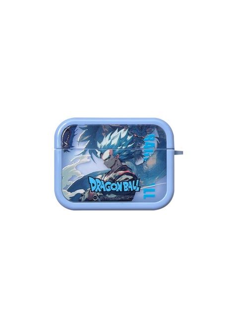 Applicable To AirPods Pro2 Earphone Cover Two-in-one Cartoon Soft Case For Apple1/2/3 Generation Wireless Bluetooth Cross-border-Color:Two-in-one Soft Case-side Face Blue Hair Anime-Model:AirPods Third Generation (protective Cover)