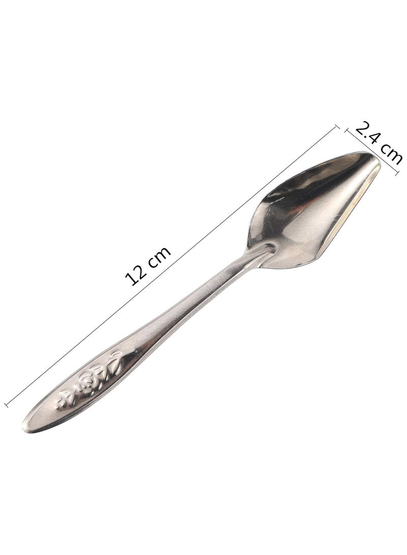SOLDOUT 2 PCS Nestling Feeding Spoon Bird Parrot Feeding Spoon Stainless Steel Water Milk Powder Feeder Spoons Bird Supplies (Pack of 2)  - Image 4