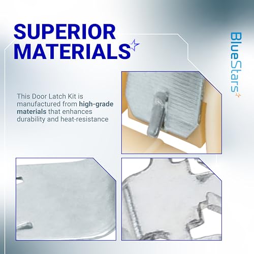 BlueStars Universal Appliance Door Latch Kit 279570 PS334230 AP3094183 14205029 236877 420198 423232 EED4300TQ0 LTE5243DQ6 - Compatible with GE Whirlpool Kenmore Roper KitchenAid Dryers and more - Image 4