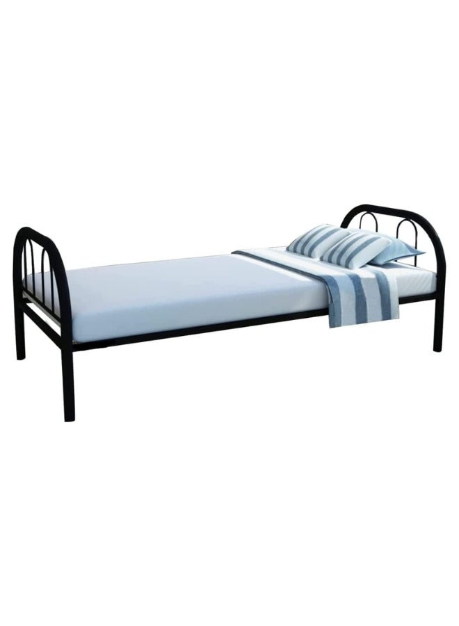 SULSHA Single Steel Bed Black 190x20x90 centimeter - Image 3