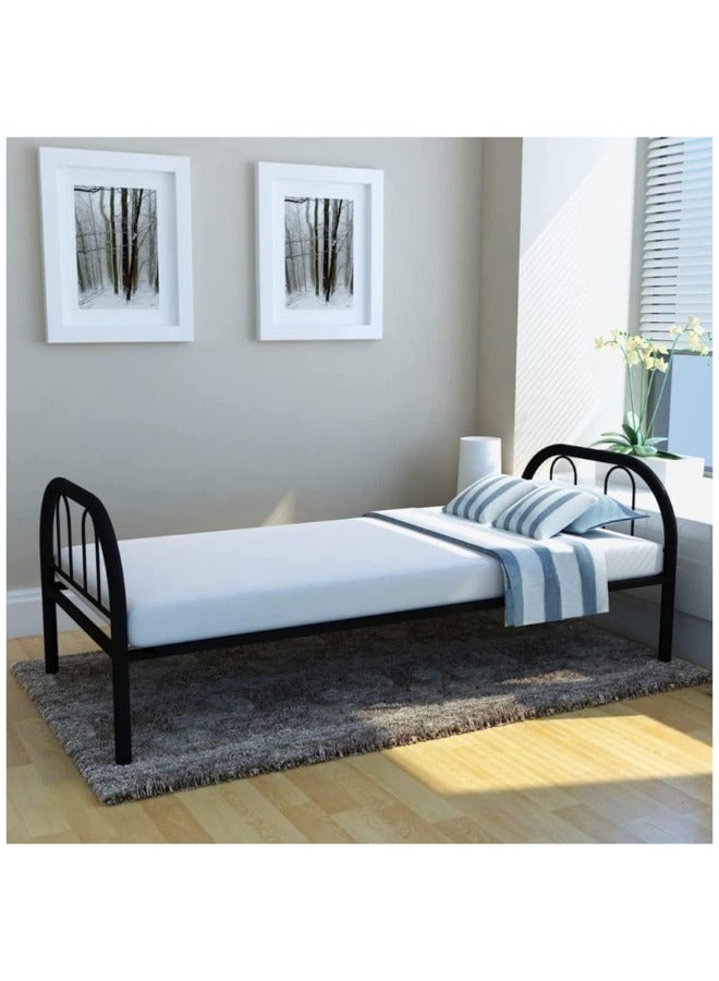 SULSHA Single Steel Bed Black 190x20x90 centimeter - Image 1