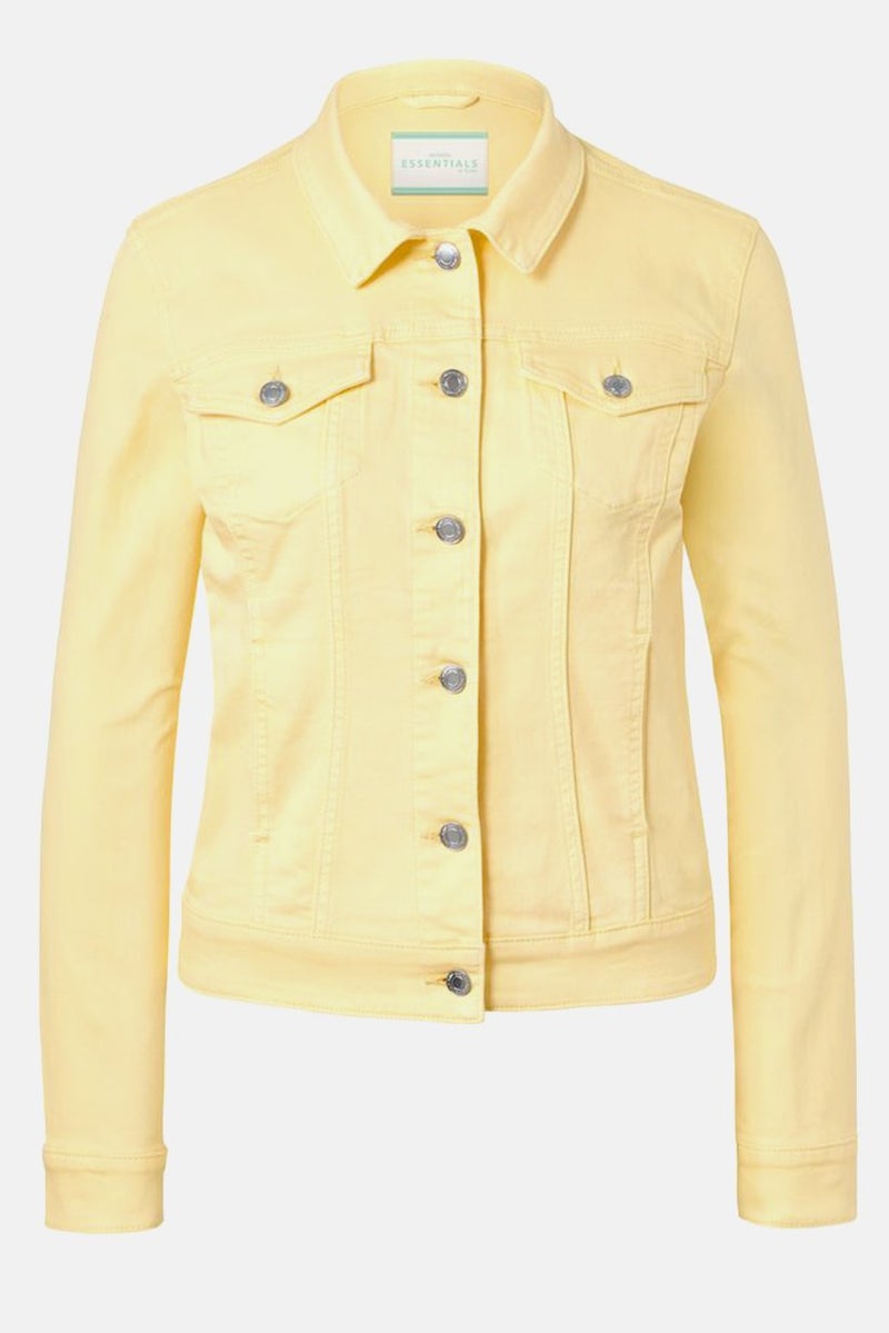 Tchibo Women Plain Denim Jacket, Yellow - Image 3