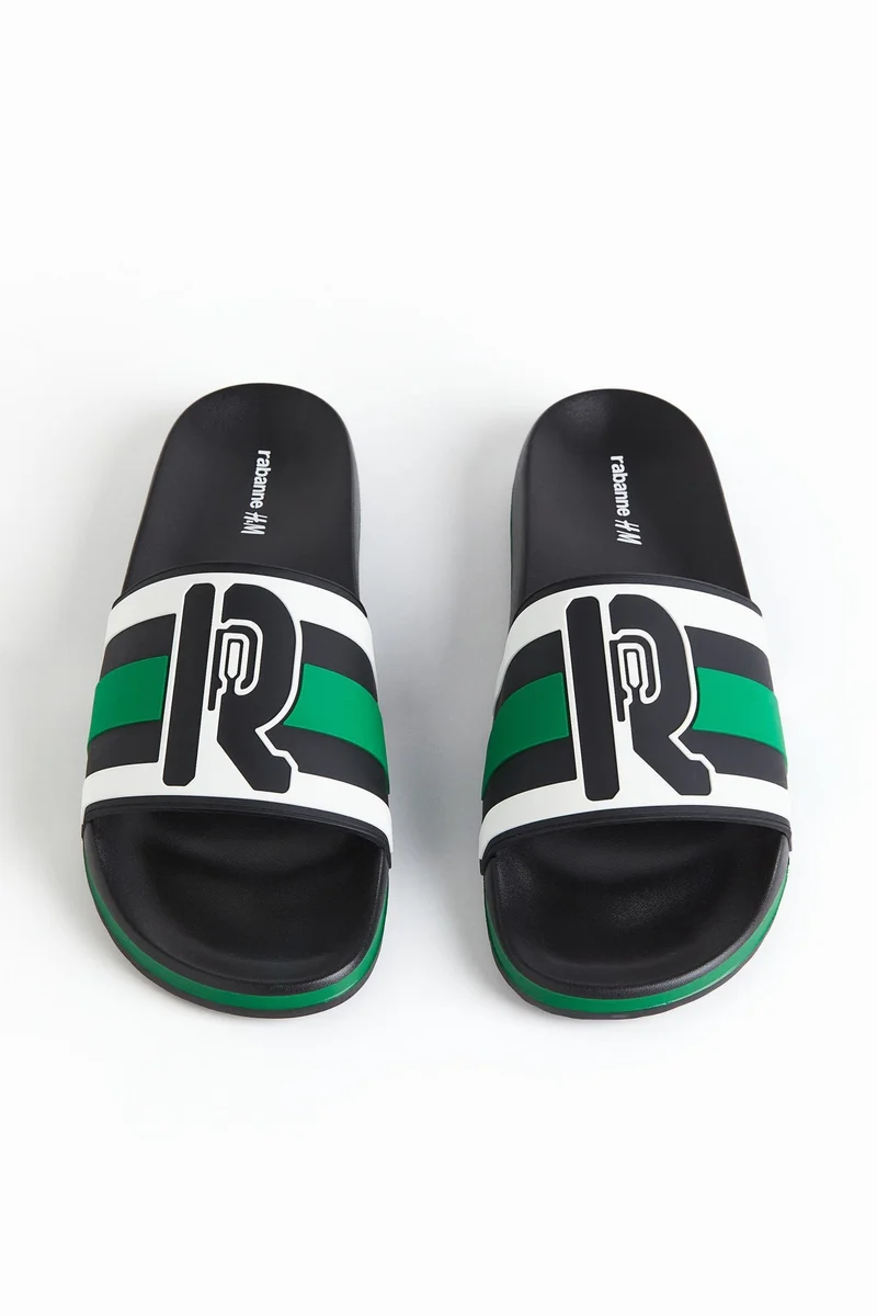 اتش اند ام شبشب حمام سباحة مزين بطبعات