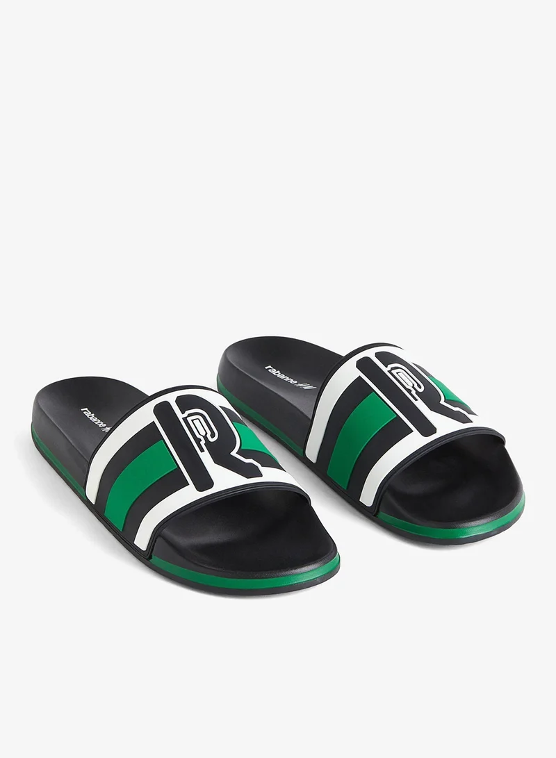 H&M  Appliquéd pool slides for Men | Best Price UAE