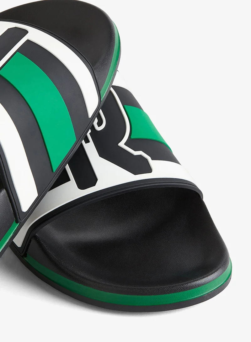 H&M  Appliquéd pool slides for Men | Best Price UAE