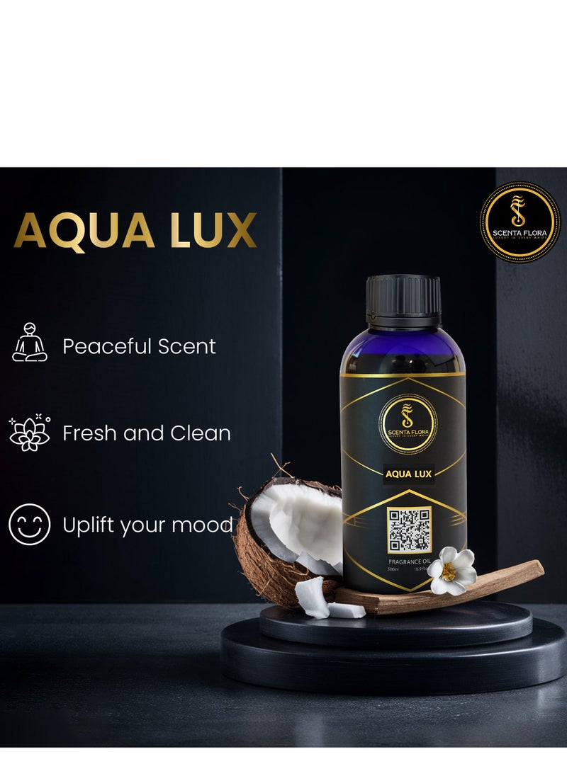 سينتا فلورا زيت عطر Aqua Lux لموزعات الروائح - علاج بالروائح - رائحة مهدئة، شافية ومريحة (500 مل)  - Image 4