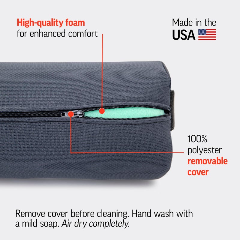 OPTP OPTP The Original McKenzie Lumbar Roll – USA-Made Low Back Lumbar Support for Office Chair & Car Seat Back Support Cushion. The Preferred Lumbar Pillow by Physical Therapists - Standard Density - Image 5