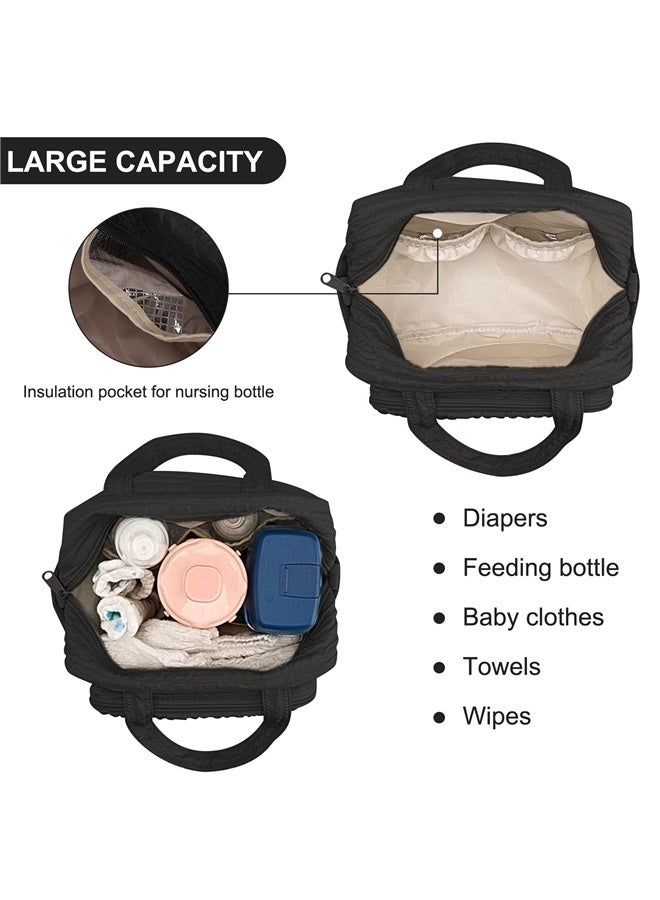 Baby Diaper Bag Tote, Cute Mommy Nappy Crossbody Travel Tote, Multifunction Storage Bag  - Image 3