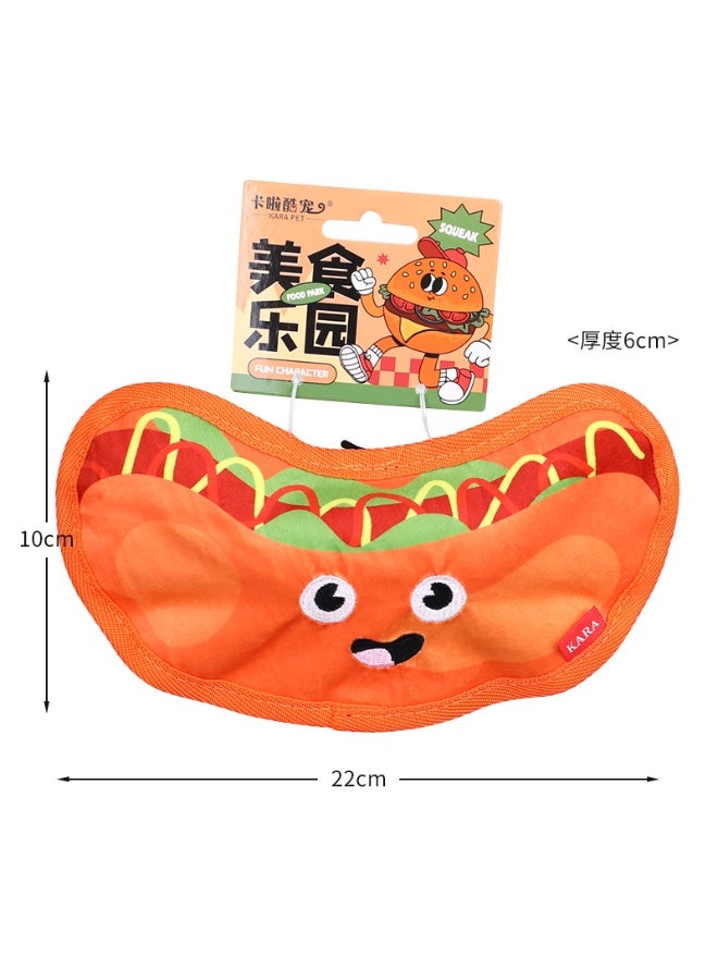 4 Pack No Stuffing Squeaky Dog Toys – Crinkle Plush Chew Toys for Small Medium Large Dogs – Interactive Food-Shaped Toys with Squeakers for Boredom, Teething, and Training - Image 4