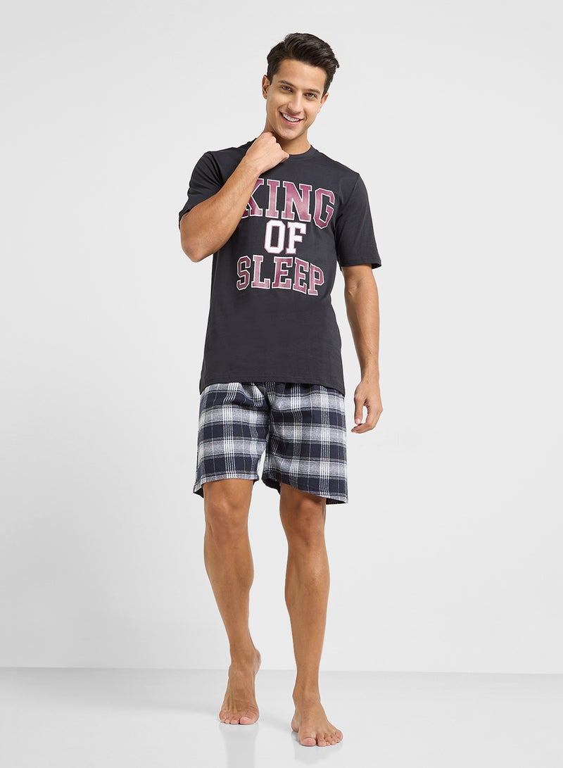 Seventy Five Nightwear T-Shirt & Shorts Sets - Image 1