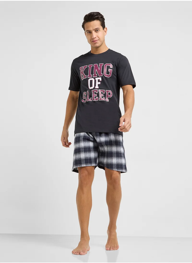 Seventy Five Nightwear T-Shirt & Shorts Sets