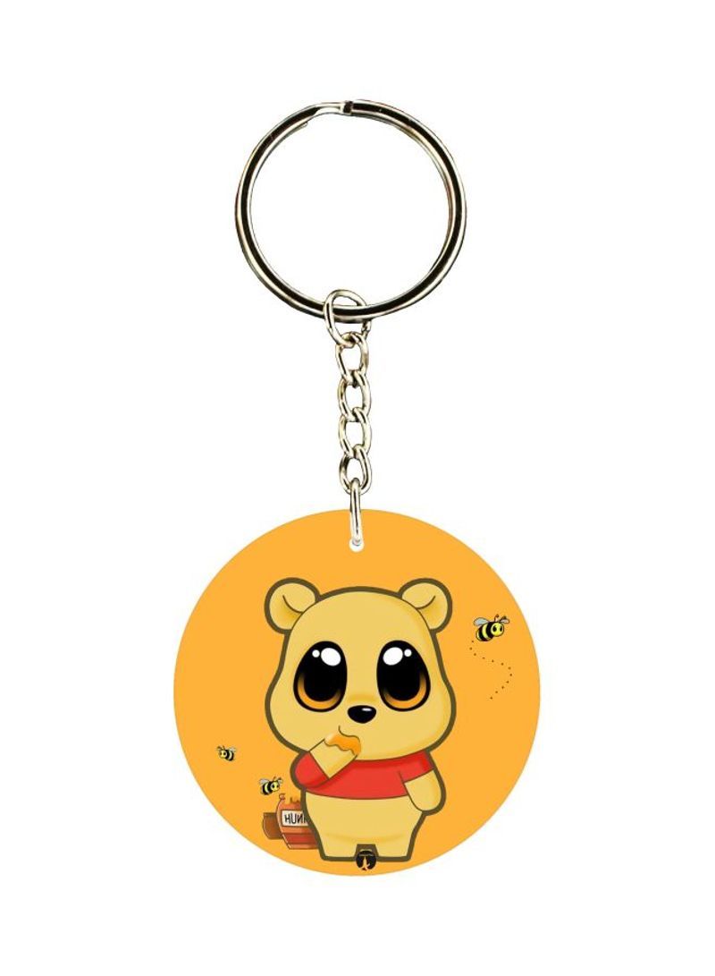 Cartoon Printed Single Sided Keychain