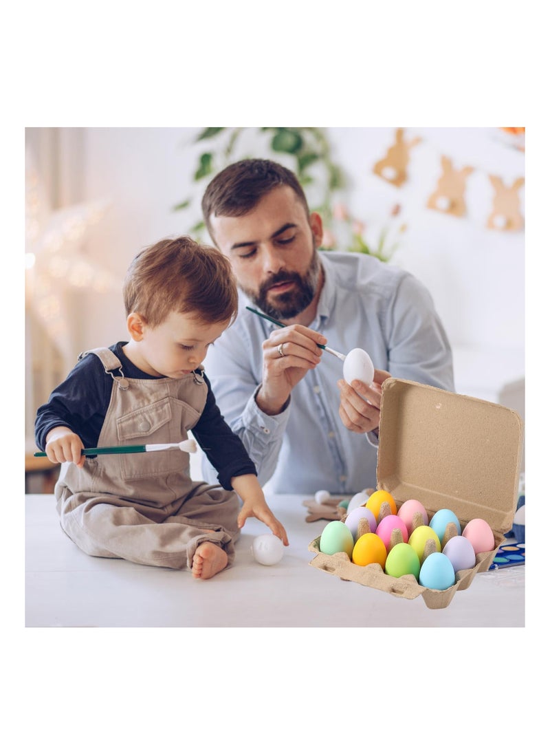 Generic - 20Pcs Egg Cartons Egg Storage Containers, Blank Natural Pulp Egg Cartons 12 Count for Chicken Eggs Reusable, Strong Sturdy Cardboard Material Egg Crate Bulk for Refrigerator - Image 1