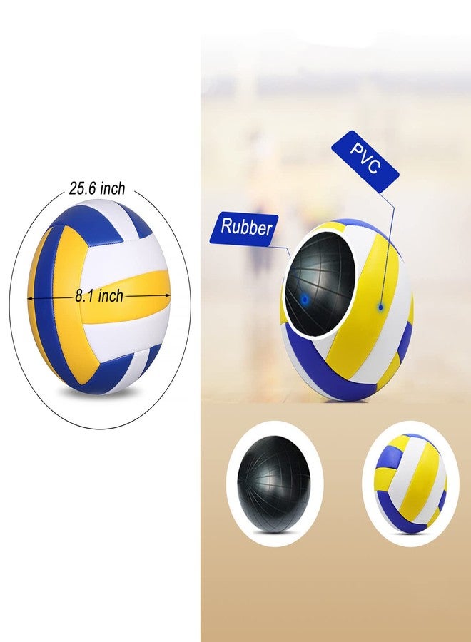 ABAJI Volleyball Official Size Soft Surface Training Practice Indoor Outdoor Gift for Youth Come with Pump Needle - Image 2