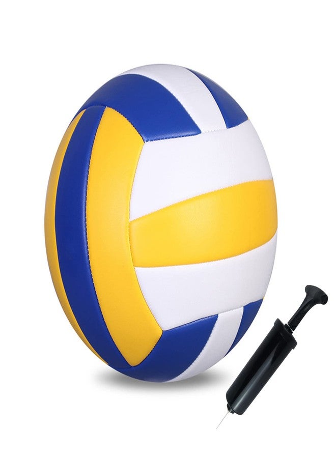 ABAJI Volleyball Official Size Soft Surface Training Practice Indoor Outdoor Gift for Youth Come with Pump Needle - Image 1