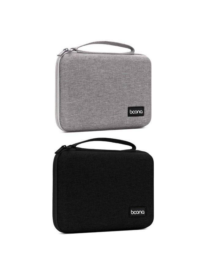 BURAQ Baona BN-F018 Multifunctional Double Layer EVA Hard Shell U Disk Data Cable Storage Bag(Black)  - Image 2