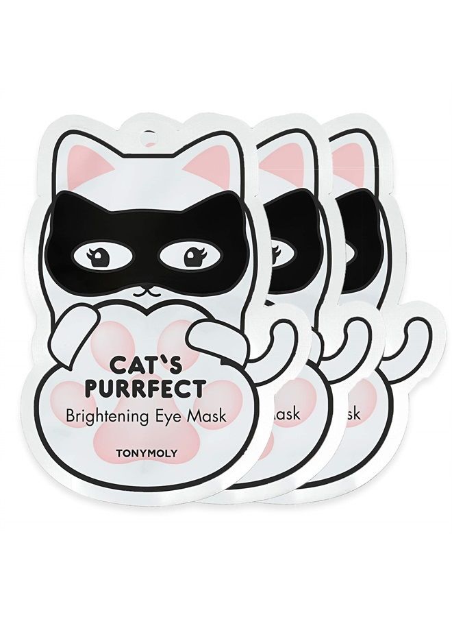 TONYMOLY Cat's Purrfect Brightening Eye Mask, 3 ct. - Image 1