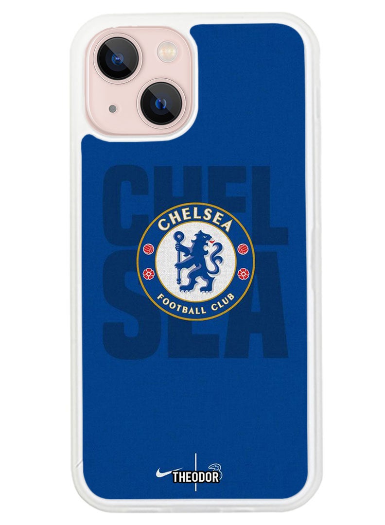 Theodor Protective Case Anti Scratch Shock Proof Cover For APPLE IPHONE 14 Chelsea (White Bumper) - Image 1