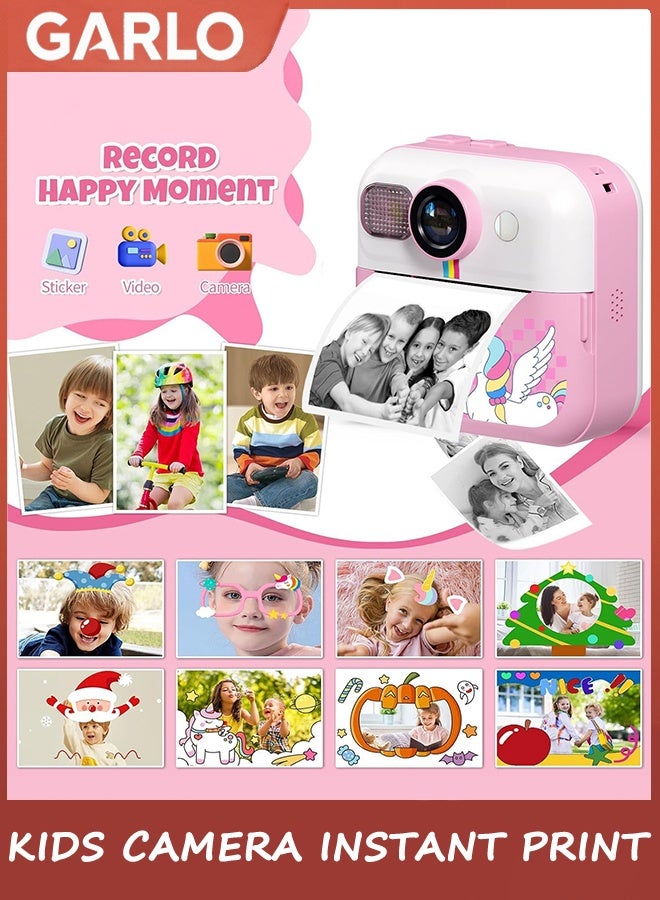 Garlo Kids Camera Instant Print, Camera for Kids with Printable Photos, Toddler Camera Toys for Children Ages 3-14, Digital Camera Birthday Gifts for Girls 4 5 6 7 8 9 10 11 12 13 Years Old (Pink) - Image 4