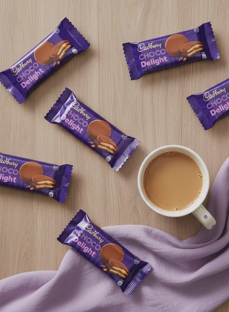 Cadbury Double Chocolate Delight Biscuits - 34g - Pack of 9 - Image 2