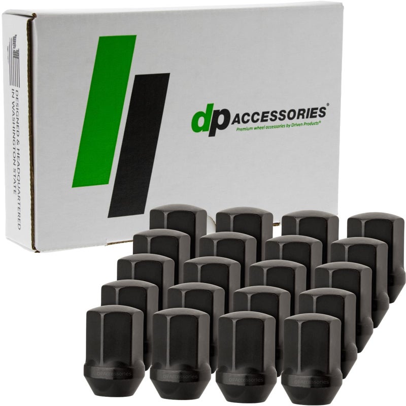 DPAccessories Black Lug Nuts  Compatible Replacement for DodgeJeepRAM  6509422AA  FactoryOEM Wheels Only  Set of 20  LCB3D8HEOBK04020