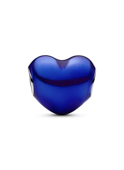 PANDORA Metallic Blue Heart Charm
