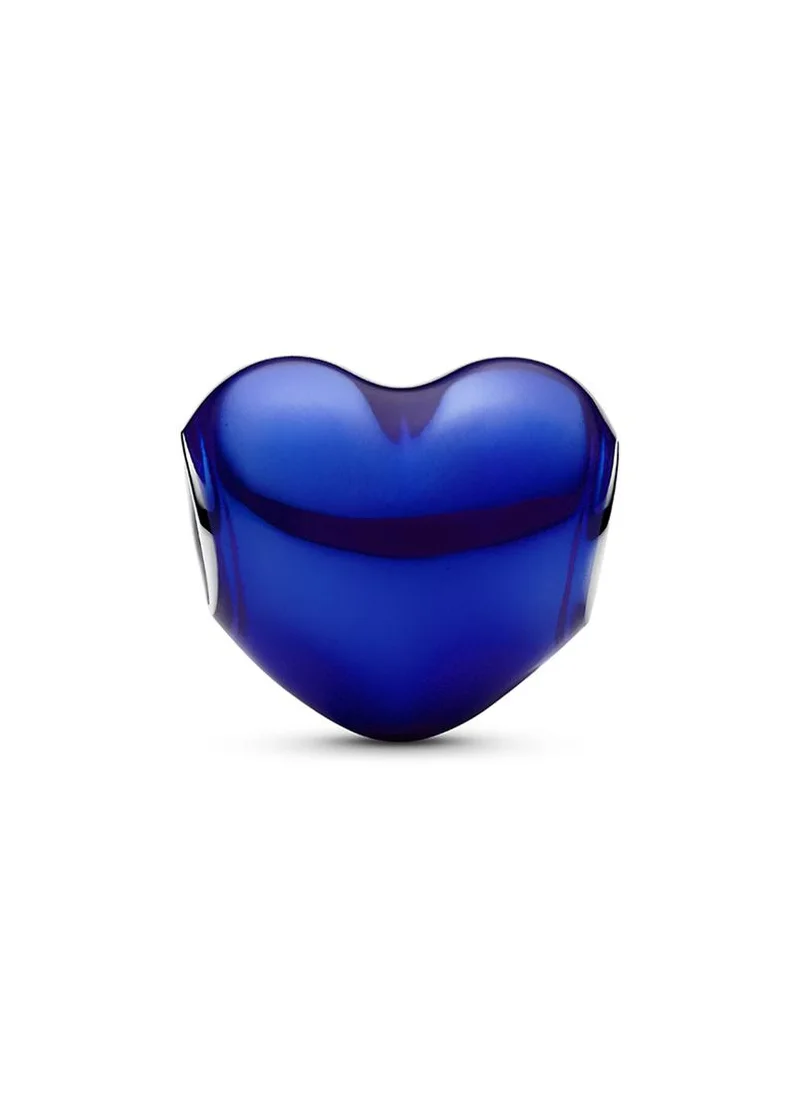 باندورا Metallic Blue Heart Charm