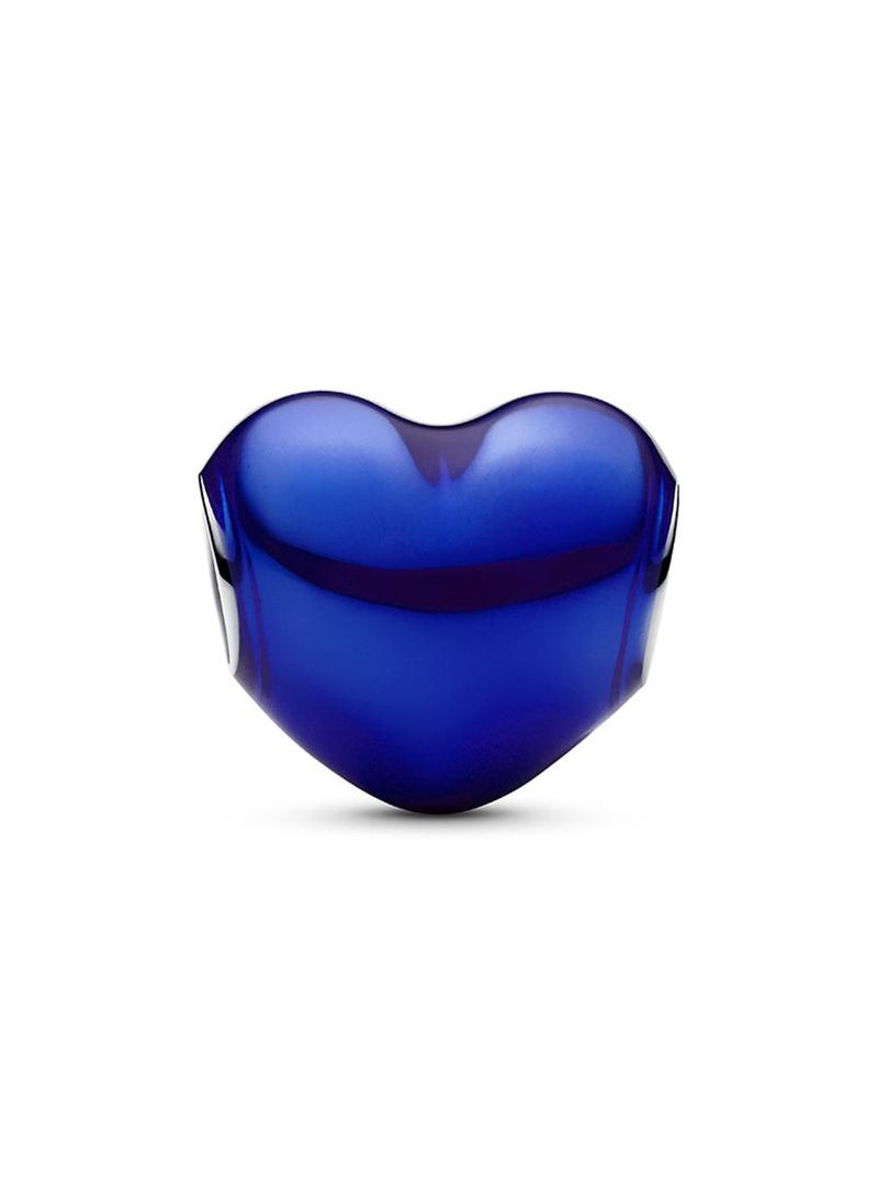 PANDORA Metallic Blue Heart Charm  - Image 2