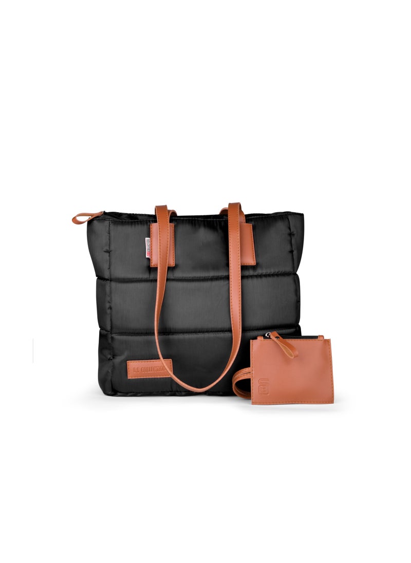 B.S COLLECTION - Soft Canvas B.S bag tote bag and shoulder bag for girls - Havan - Image 1