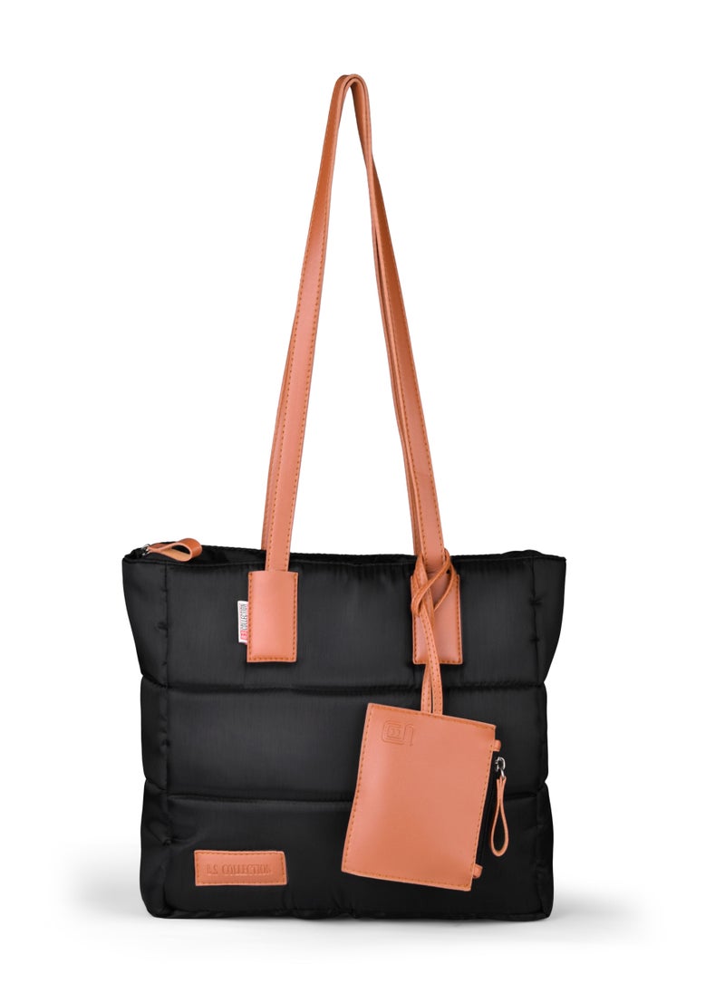 B.S COLLECTION - Soft Canvas B.S bag tote bag and shoulder bag for girls - Havan - Image 1