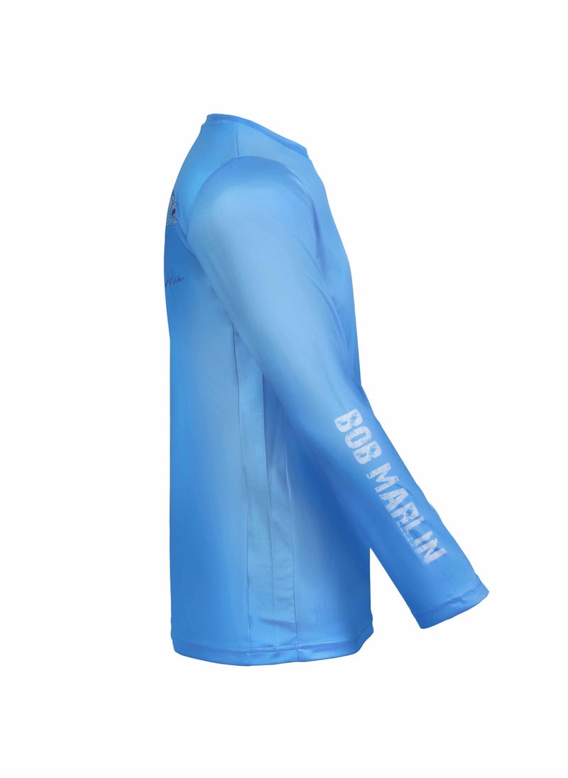 BOB MARLIN Marlin Performance Shirt King Bob Blue-2Xl  - Image 3