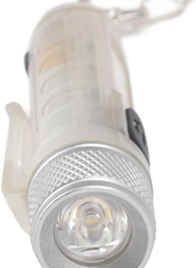 Yosoo USB Rechargeable Mini LED Flashlight Keychain Super Bright Stainless Steel Portable - Image 3