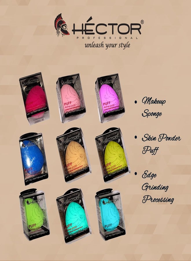Hector 12 Pcs. Make Up Puff Set for Foundation Beauty Blender Sponge For Makeup - Image 4