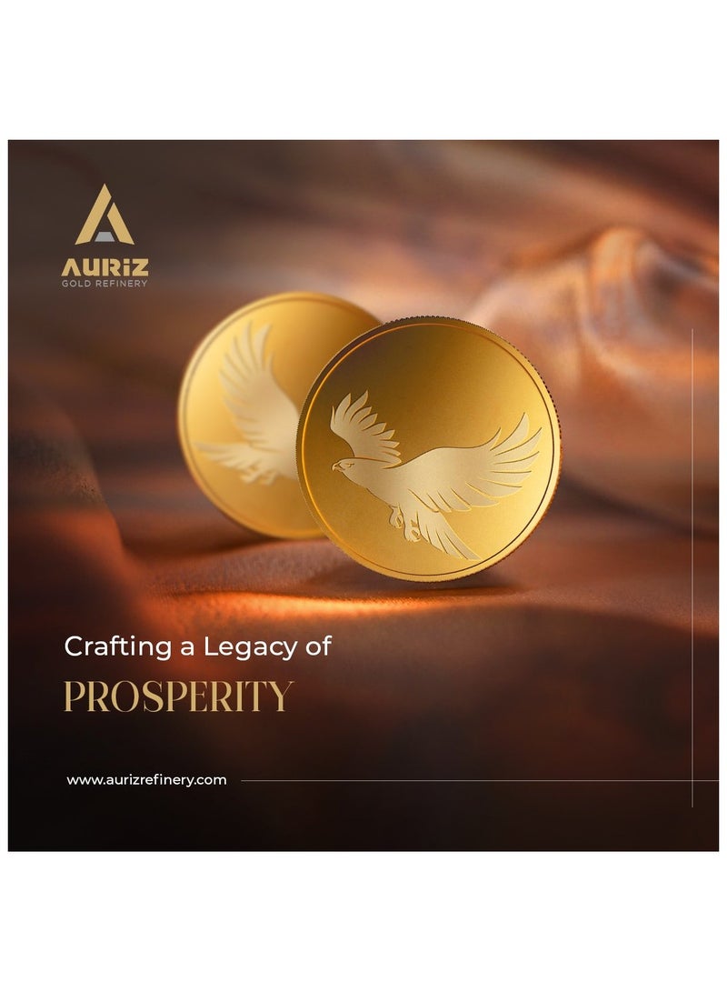 أوريز سك مجوهرات ريزان - أوريز لسك 1/2 أونصة من الذهب عيار 24 قيراط بتصميم إطار دبي - Image 4