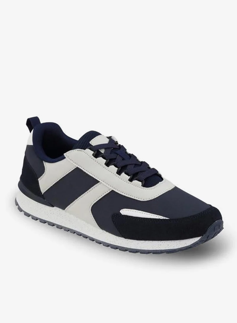 LBL By Shoexpress Men Textured Lace-Up Ankle Sneakers