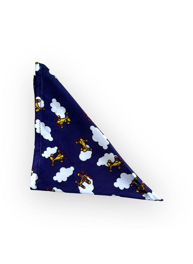 W Brings Airplane & Clouds Dog Bandana| This Stunning Gorgeous Design Dog Bandana Scarf Is Perfect Styling Accessory For Dogs Large, Medium & Small. - Image 4