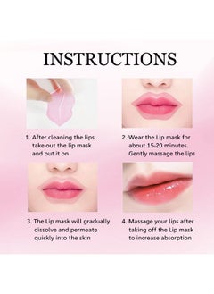 NIYET 30 Pieces Of Moisturizing Collagen Crystal Lip Mask Antiageing & Anti Chapped Reduce Lip Wrinkles Fade Lip Color Make Skin Smooth And Firm Collagen Lip Pieces (Goldlip Mask) …  - Image 4